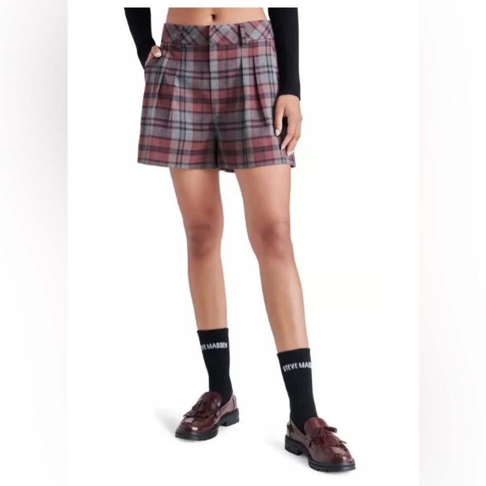 Steve Madden May Plaid Shorts